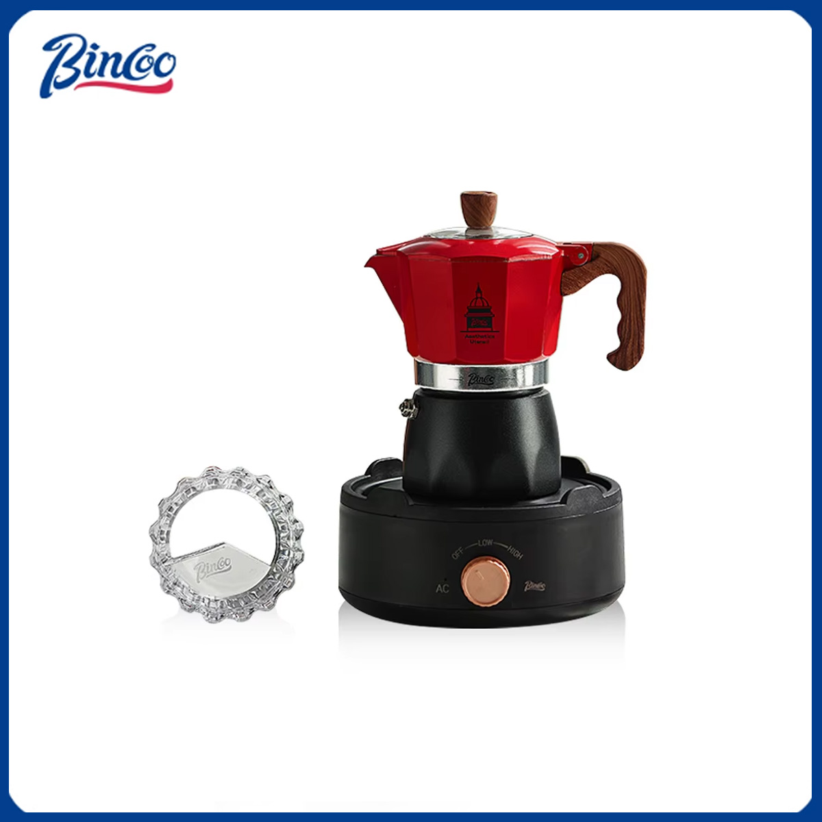 Coffee Tea Chocolate - Bincoo-café Moka de doble válvula, máquina