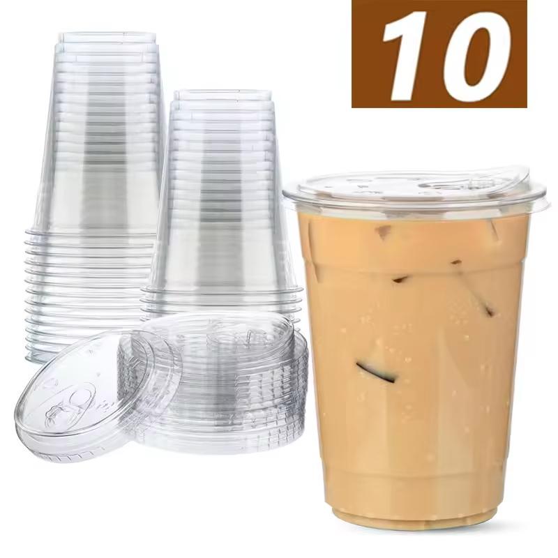 Lemon Tea Coffee - Paquete de 10 Vasos Desechables de