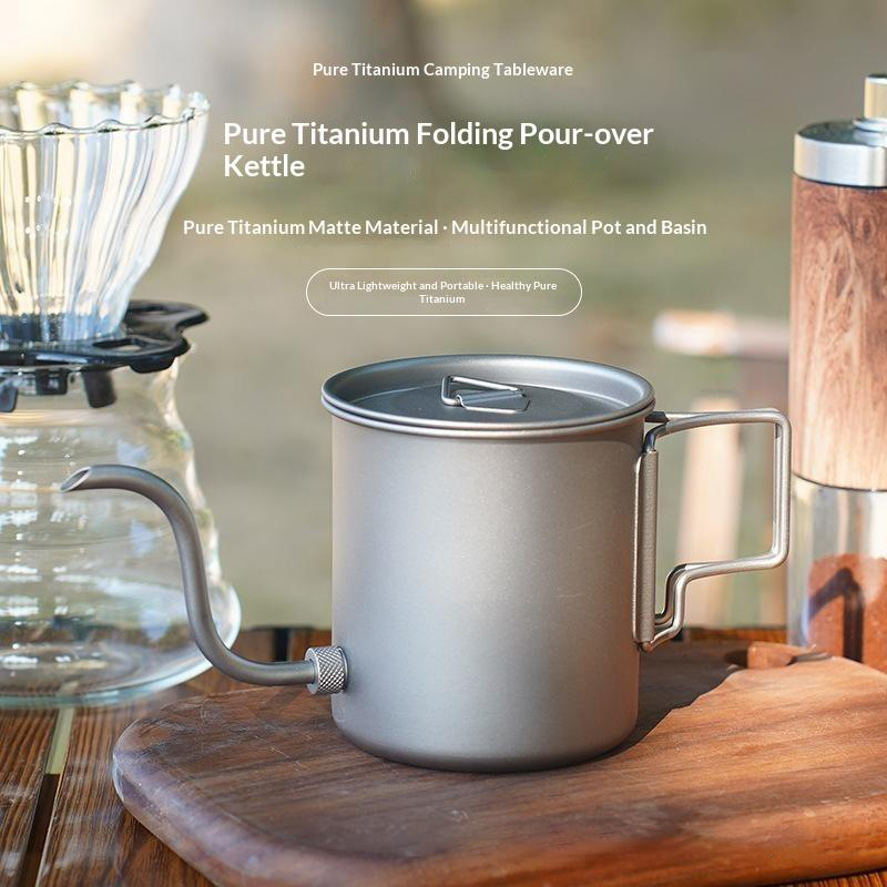 Pour Over Kettle - Hervidor de Café de Titanio Puro