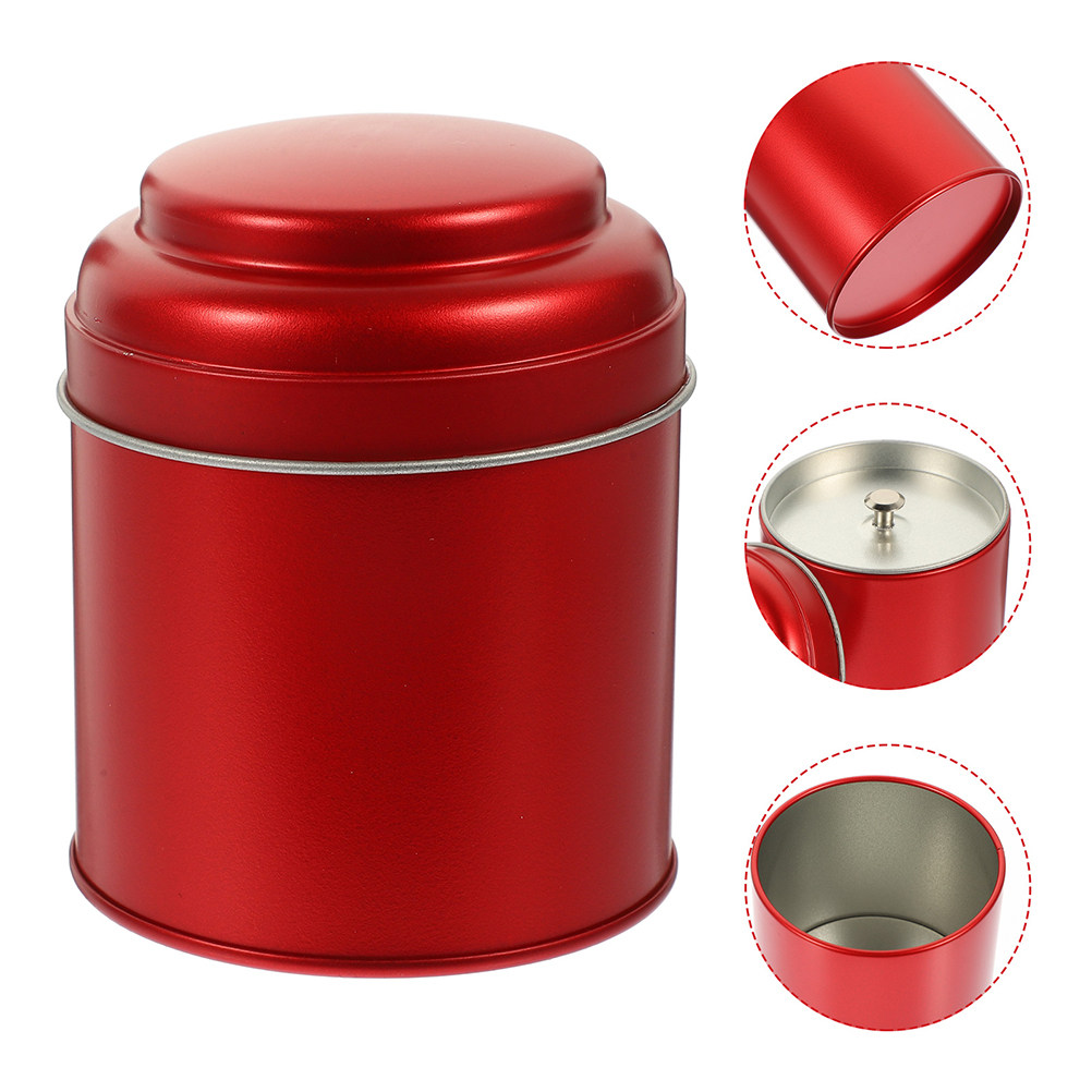 Coffee Tea Sugar Canisters - 2 recipientes redondos de hierro para