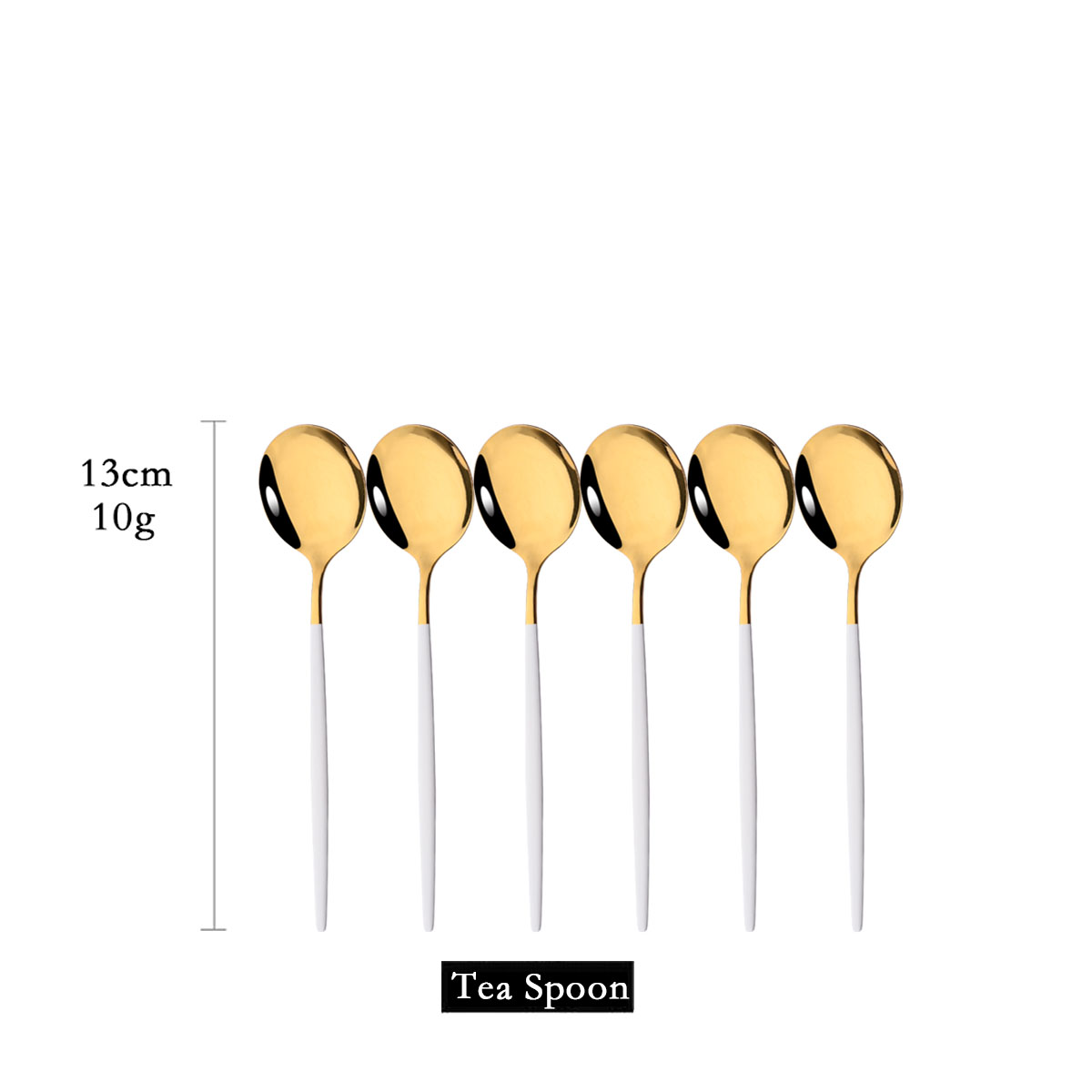 Coffee Tea And Sugar Set - Cuchara de té de oro blanco
