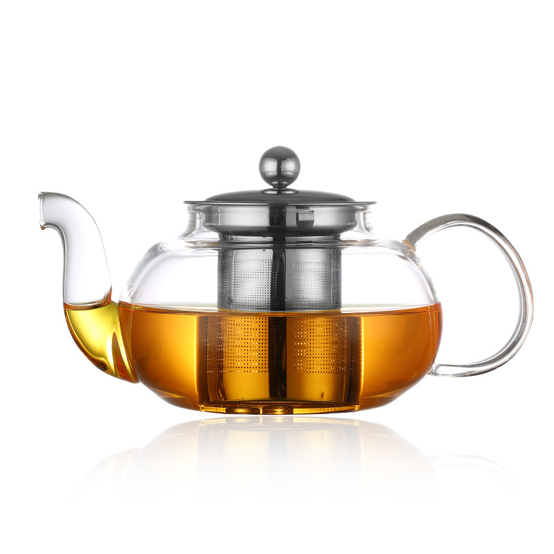 Coffee Tea Flower - Tetera de cristal resistente al calor