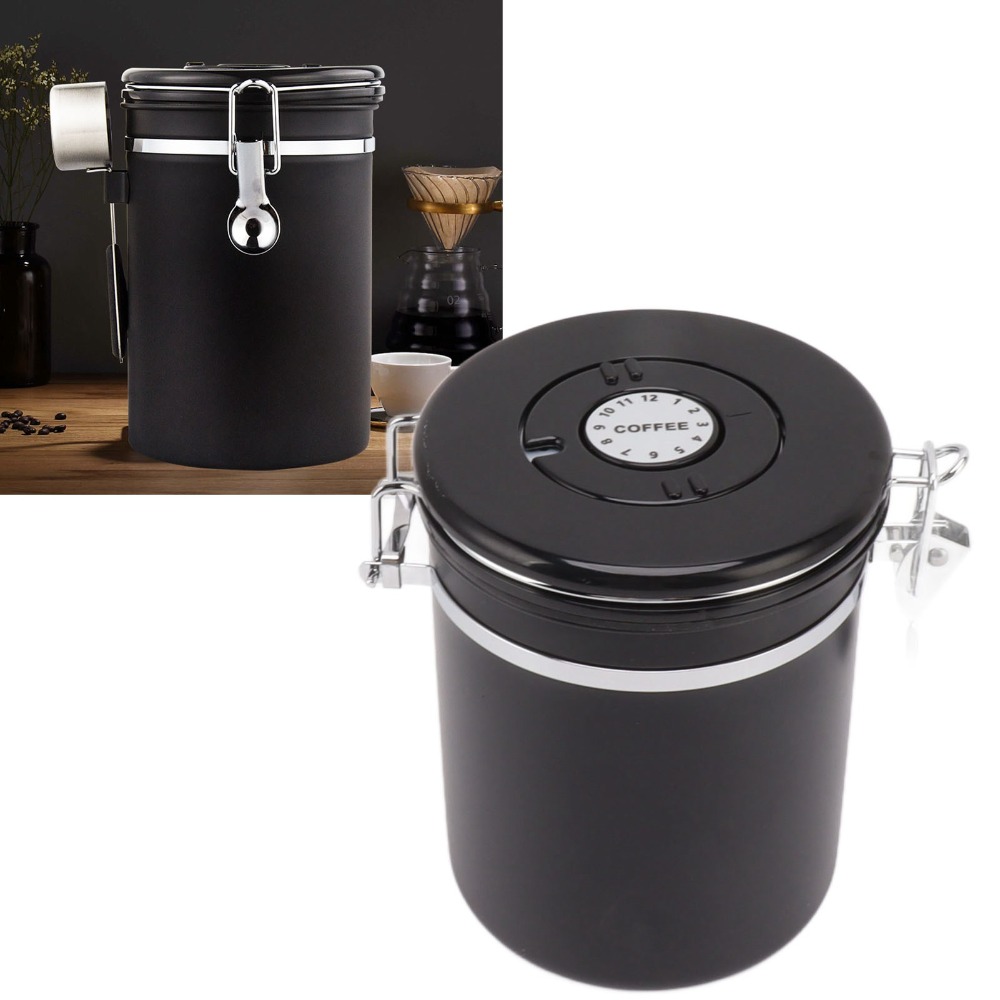 Coffee Tea Bean Leaf - Contenedor de Almacenamiento de Granos de