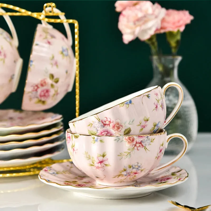 Coffee Tea Flower - Juego de té de 3 piezas/juegos,