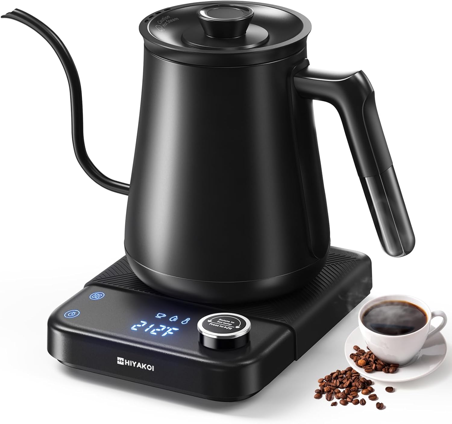 Pour Over Kettle - Hervidor Eléctrico Gooseneck con Temperatura Controlada