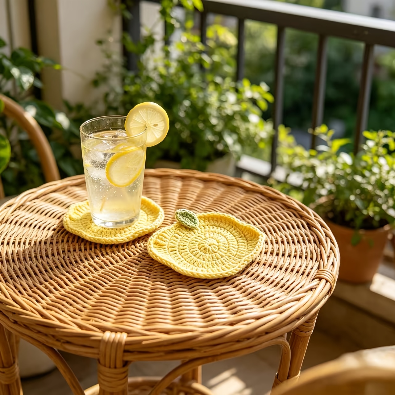 Lemon Tea Coffee - Posavasos de Limón Hecho a Mano