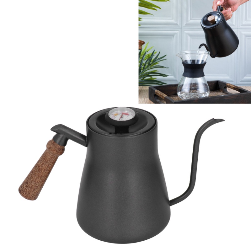 Pour Over Kettle - Cafetera de acero inoxidable con cuello