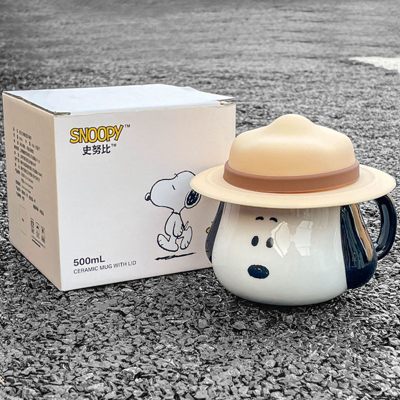 Good Coffee Tea - Taza de Cerámica Snoopy, Linda Taza