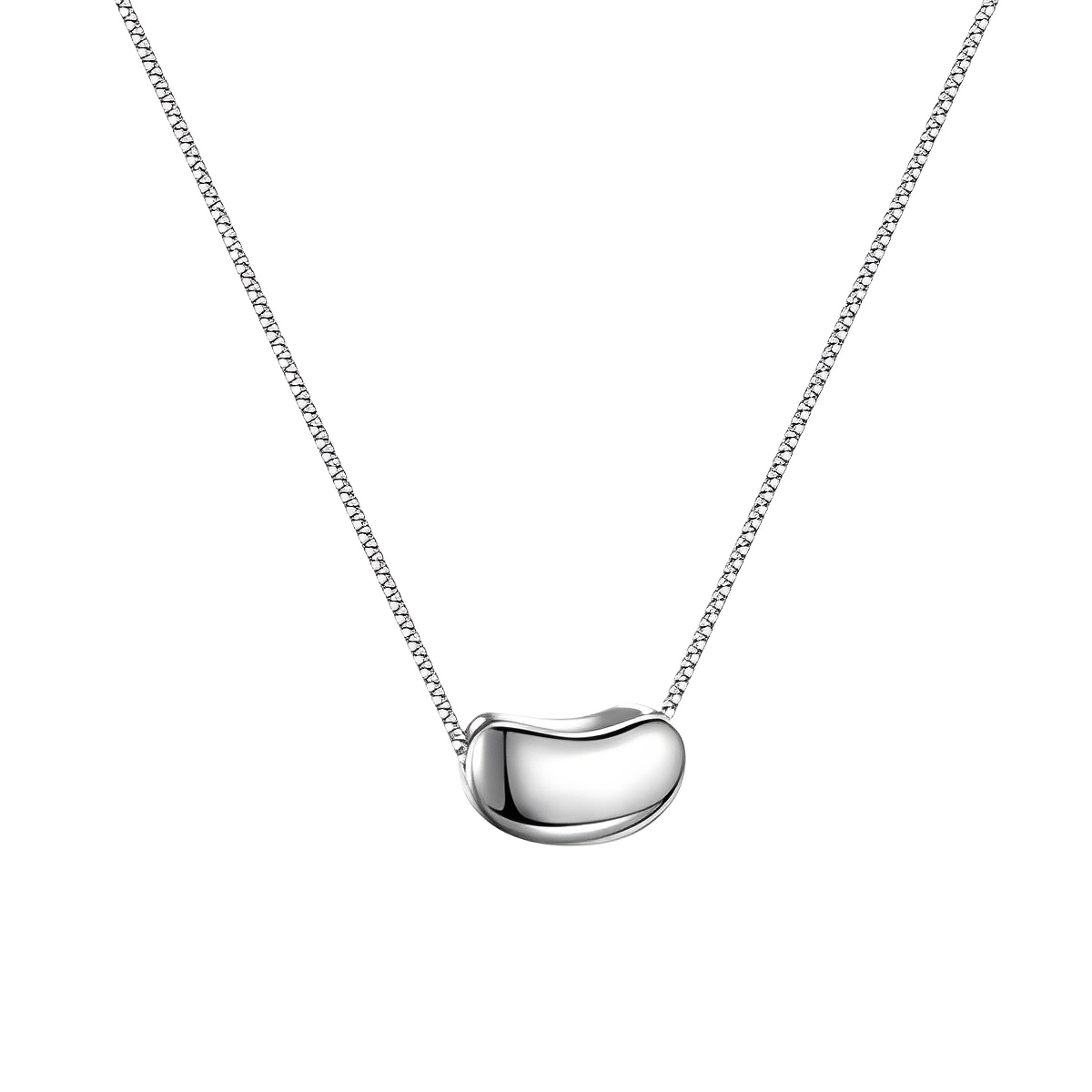 Coffee Tea Or Me - Collar con colgante de frijol de