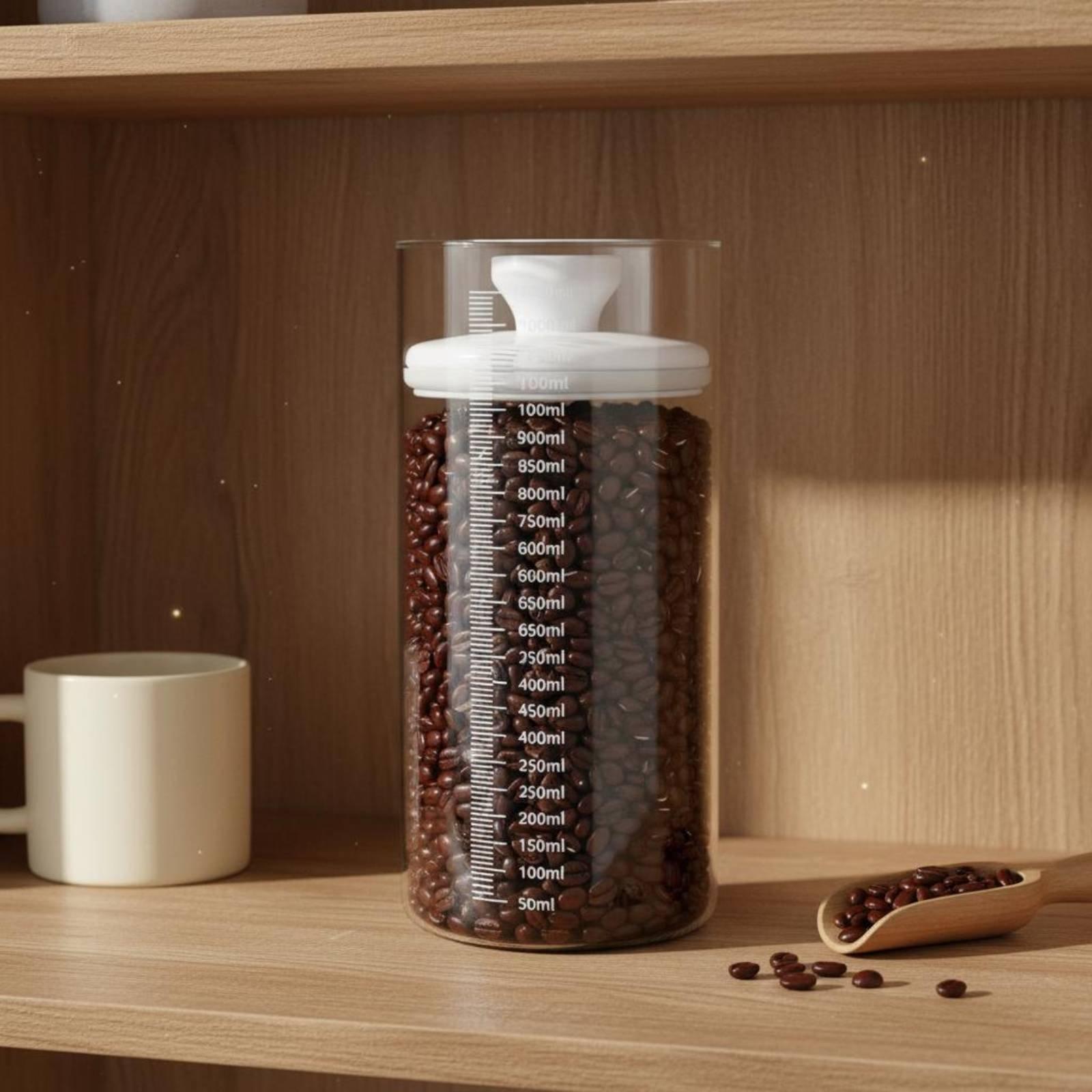 Recipiente de vidrio para guar - Coffee Tea Bean Leaf reseña y precio