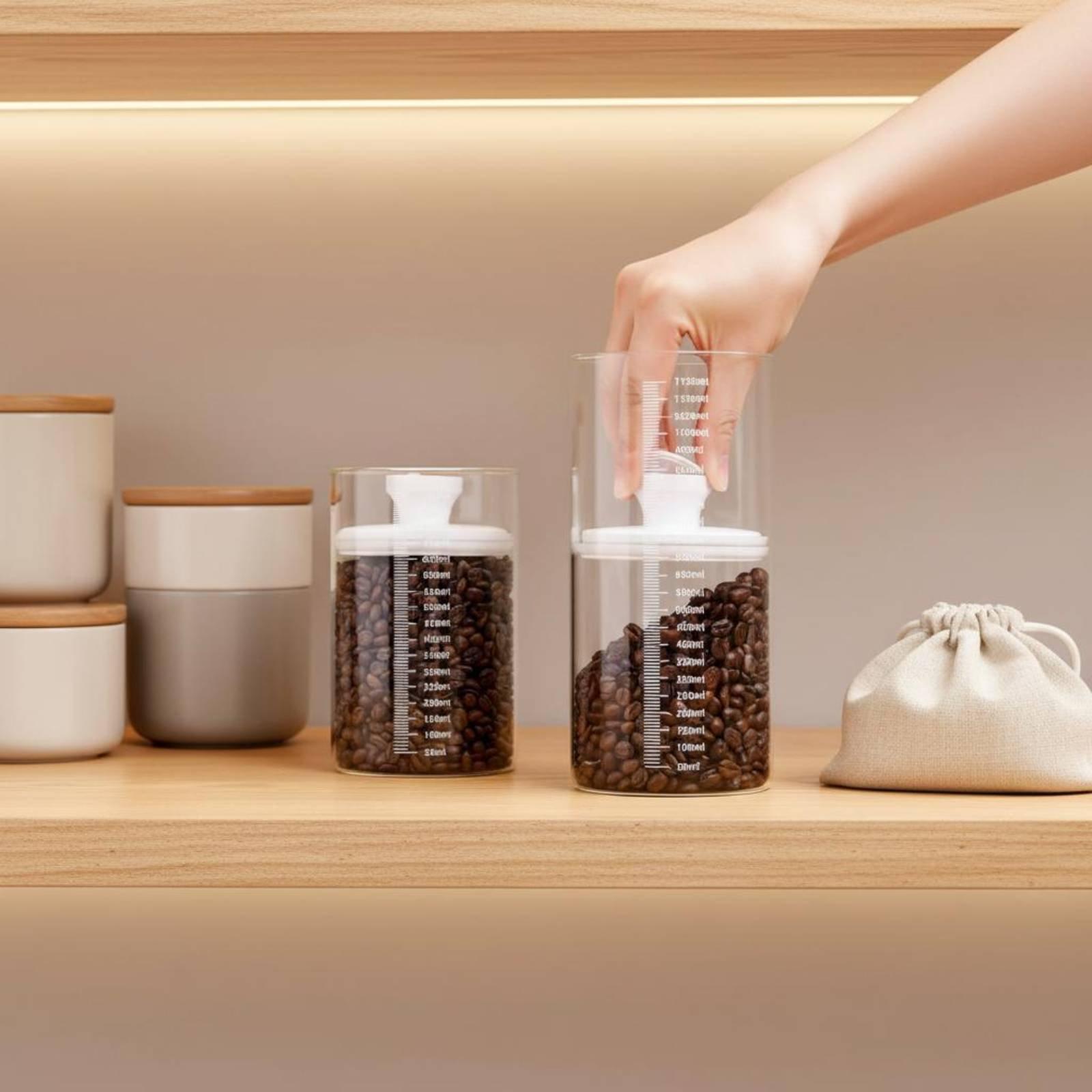Recipiente de vidrio para guar - Coffee Tea Bean Leaf reseña y precio