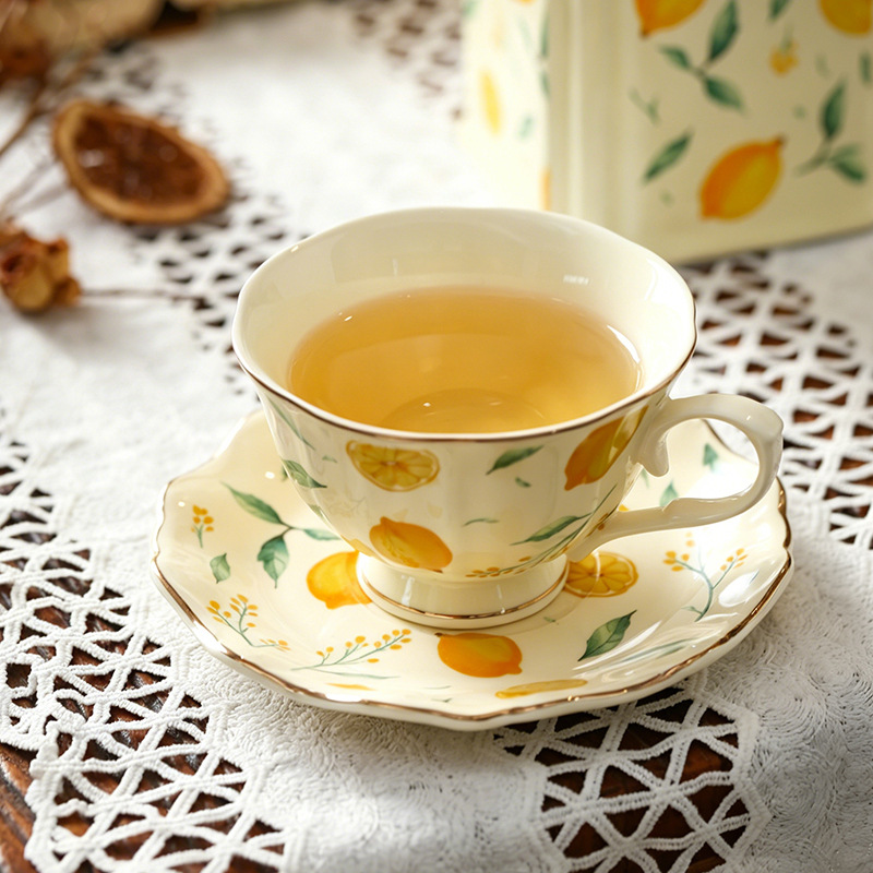 Taza de café de cerámica con d - Lemon Tea Coffee reseña y precio