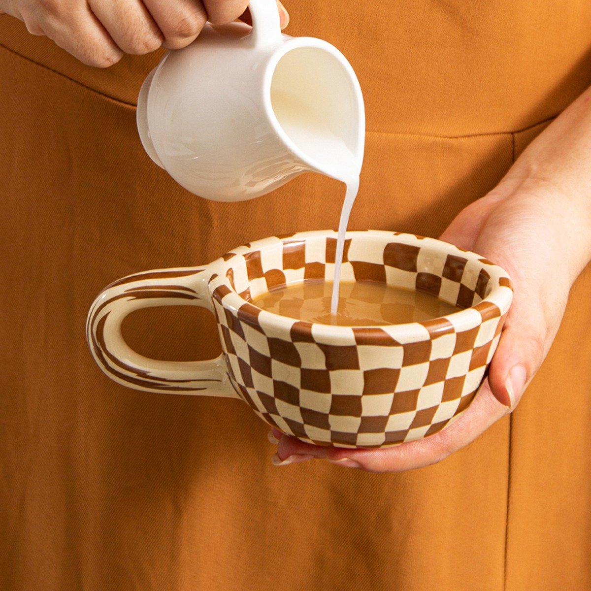 Taza de café de cerámica con a - Coffee & Tea Difabis reseña y precio