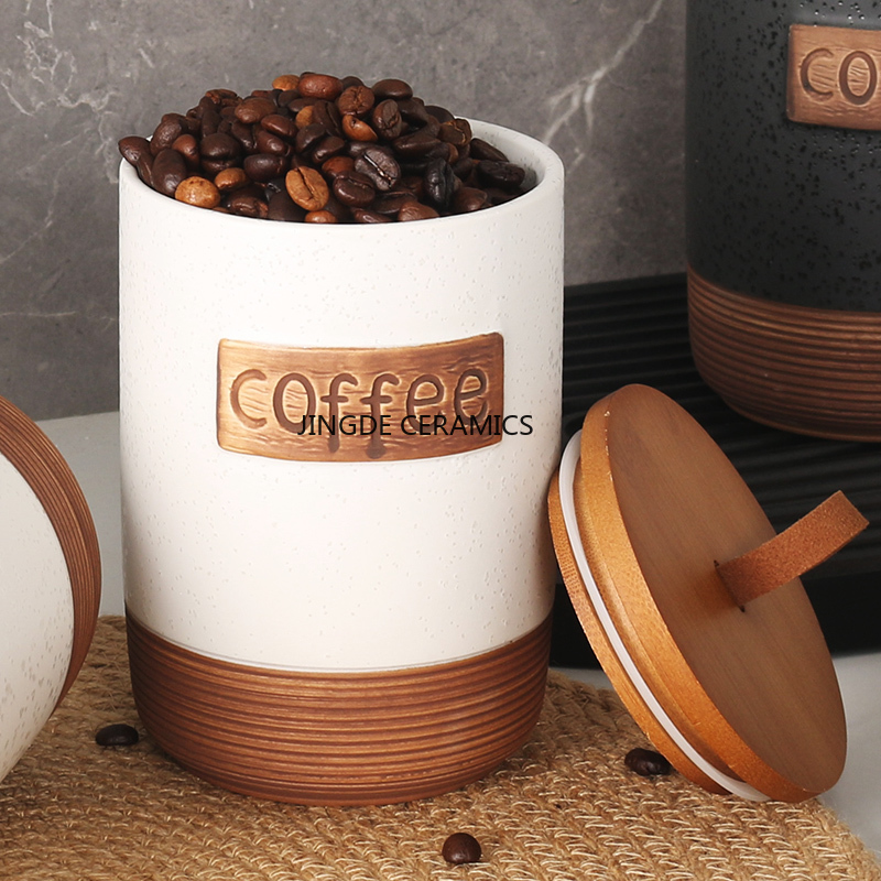 Tarro sellado de cerámica para - Coffee Tea And Sugar Canister Set reseña y precio