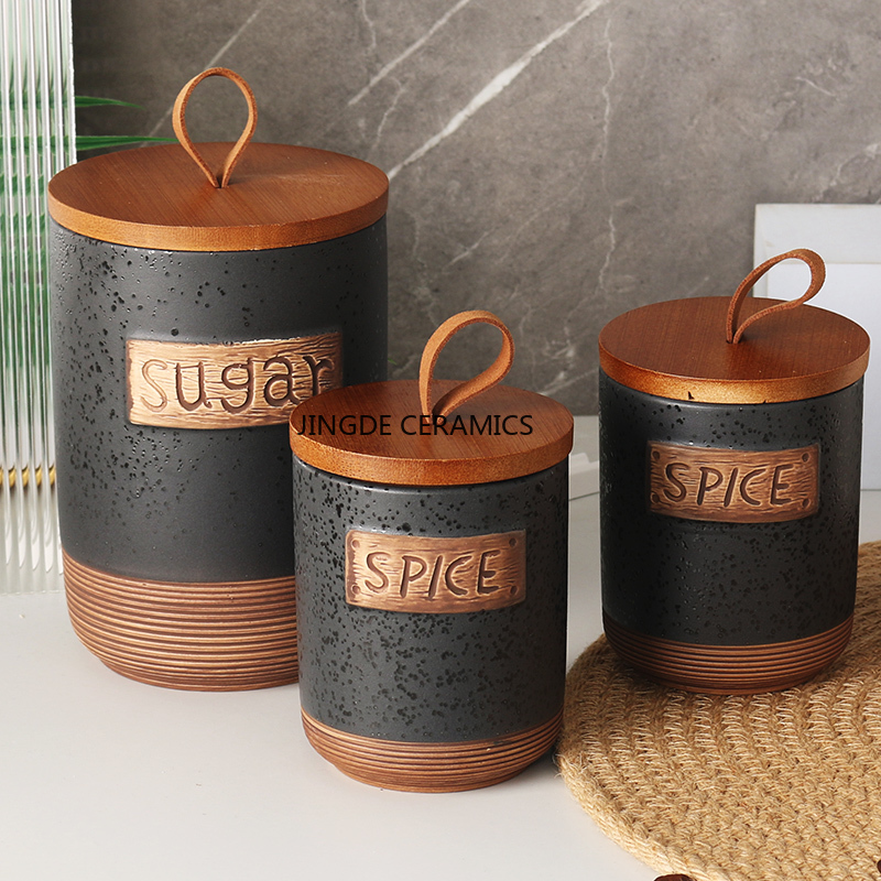 Tarro sellado de cerámica para - Coffee Tea And Sugar Canister Set reseña y precio