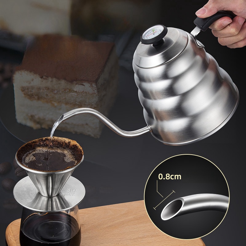 Cafetera de acero inoxidable c - Pour Over Kettle reseña y precio