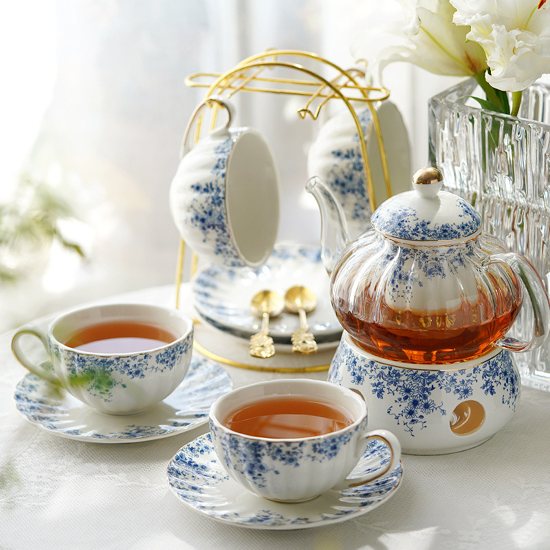 Juego de té de la tarde de est - Coffee Tea Flower reseña y precio