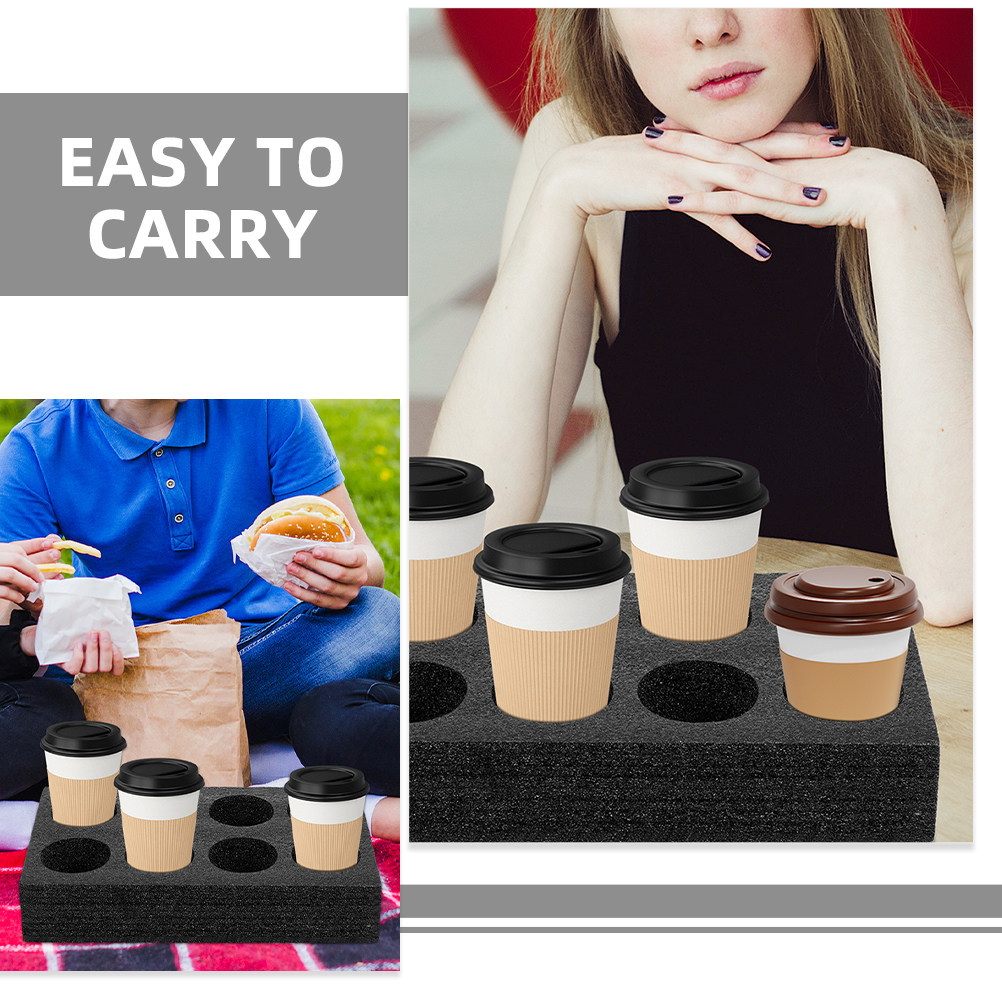 2 unidades de bandeja portavas - Coffee Tea Cups reseña y precio