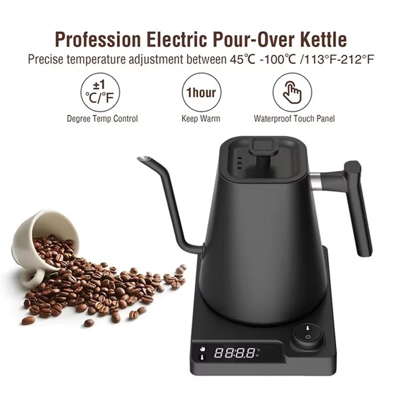 Hervidor eléctrico de cuello d - Coffee Tea Uk reseña y precio