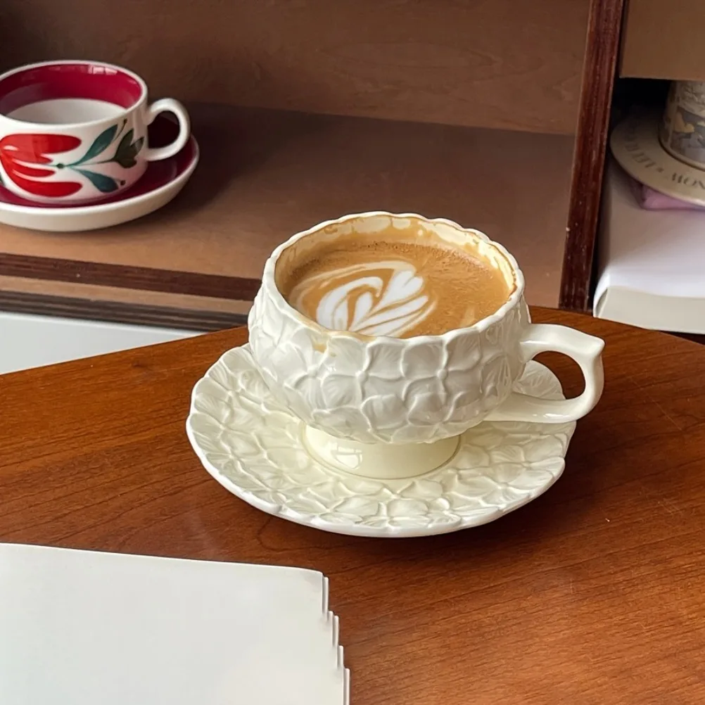 Juego de Tazas de Café con Rel - Coffee Tea Flower reseña y precio