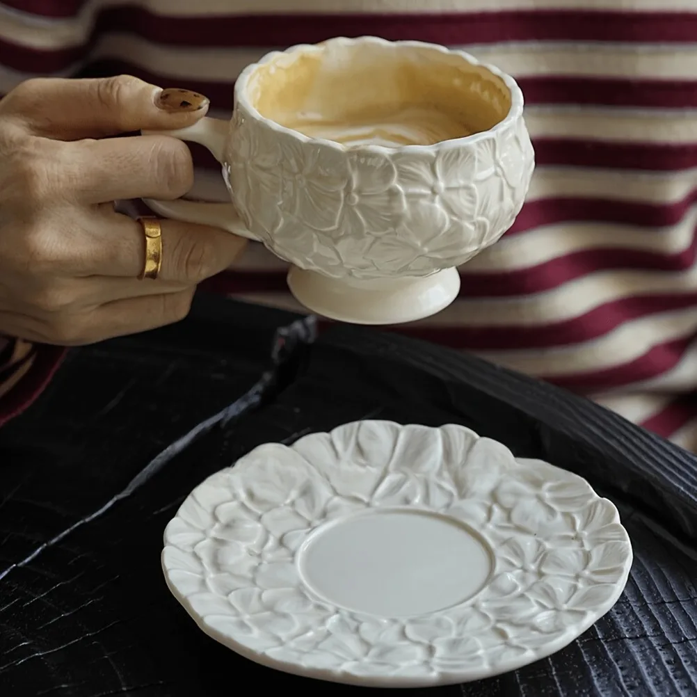 Juego de Tazas de Café con Rel - Coffee Tea Flower reseña y precio