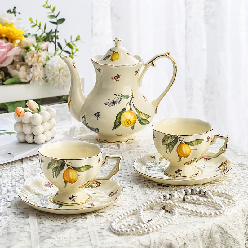 Juego de Té Estilo Campestre E - Lemon Tea Coffee reseña y precio