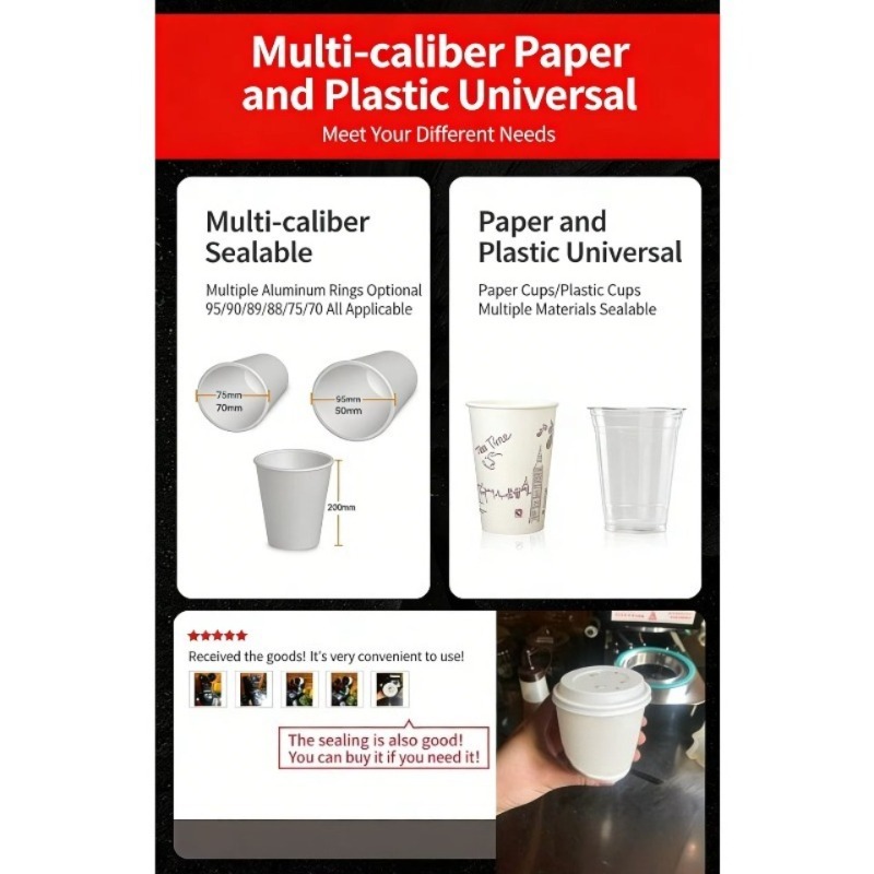 Máquina automática para sellar - Coffee Tea Cups reseña y precio