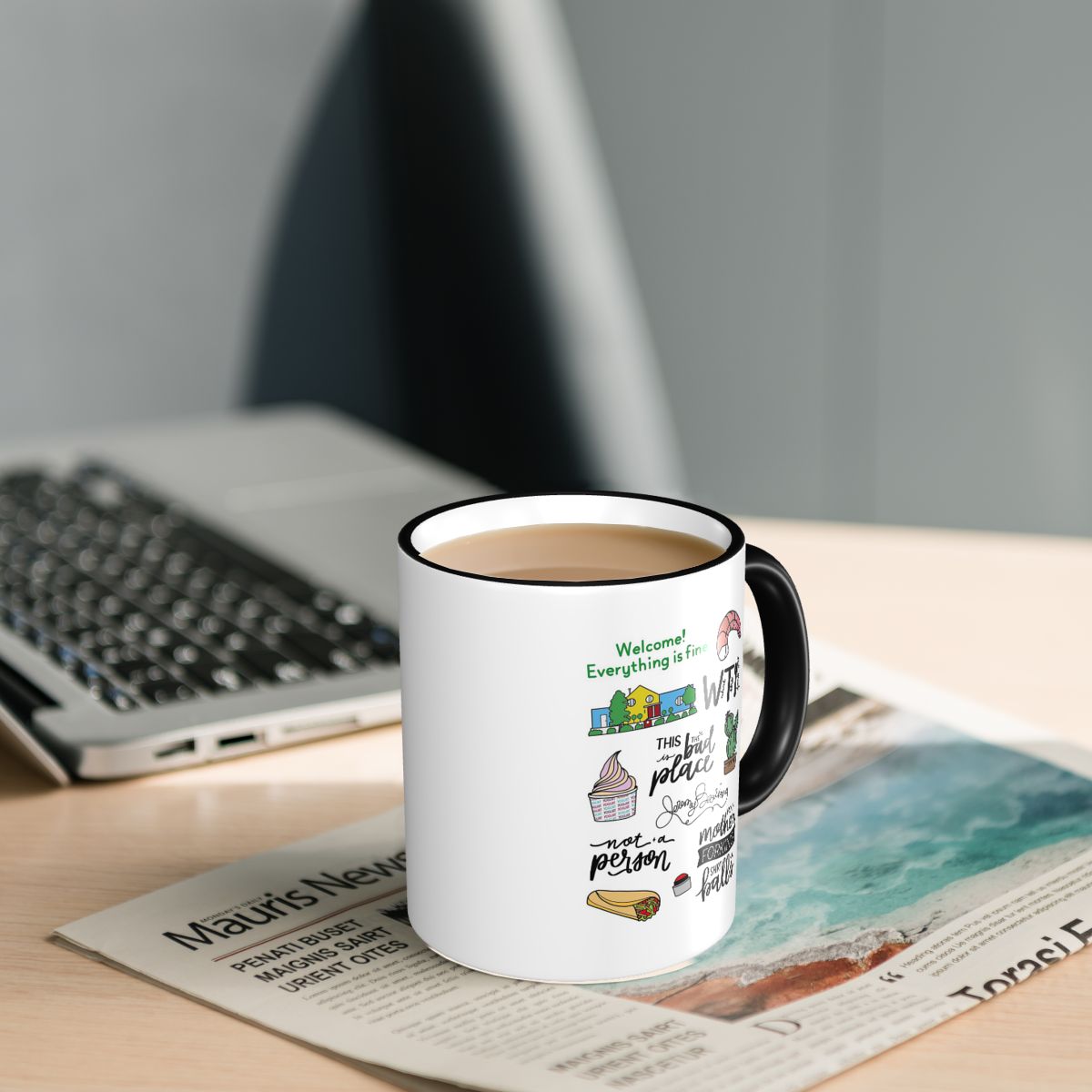 Taza de Cerámica con Diseño de - Good Coffee Tea reseña y precio