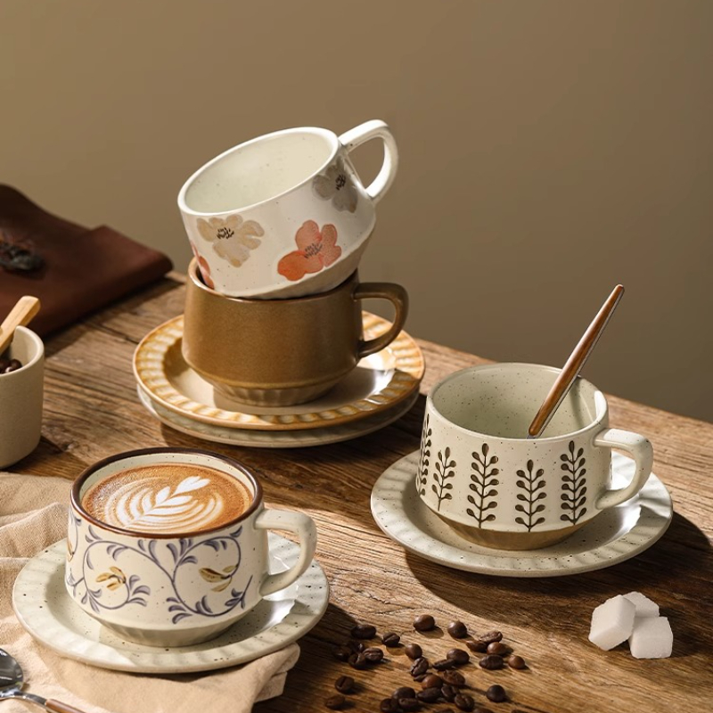 Taza de cerámica Retro, juego  - Coffee Tea And Sugar Set reseña y precio