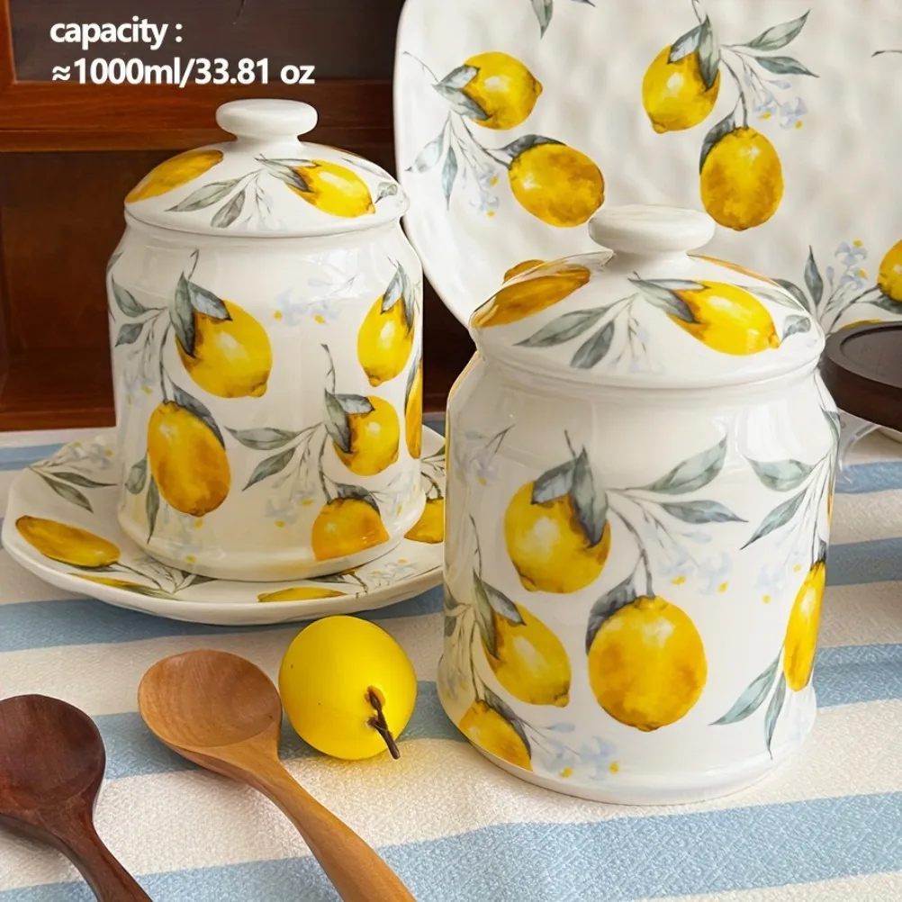 Tarro de Almacenamiento de Cer - Lemon Tea Coffee reseña y precio