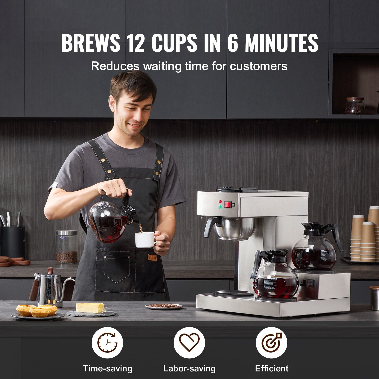 Cafetera de goteo comercial de - Coffee & Tea Difabis reseña y precio