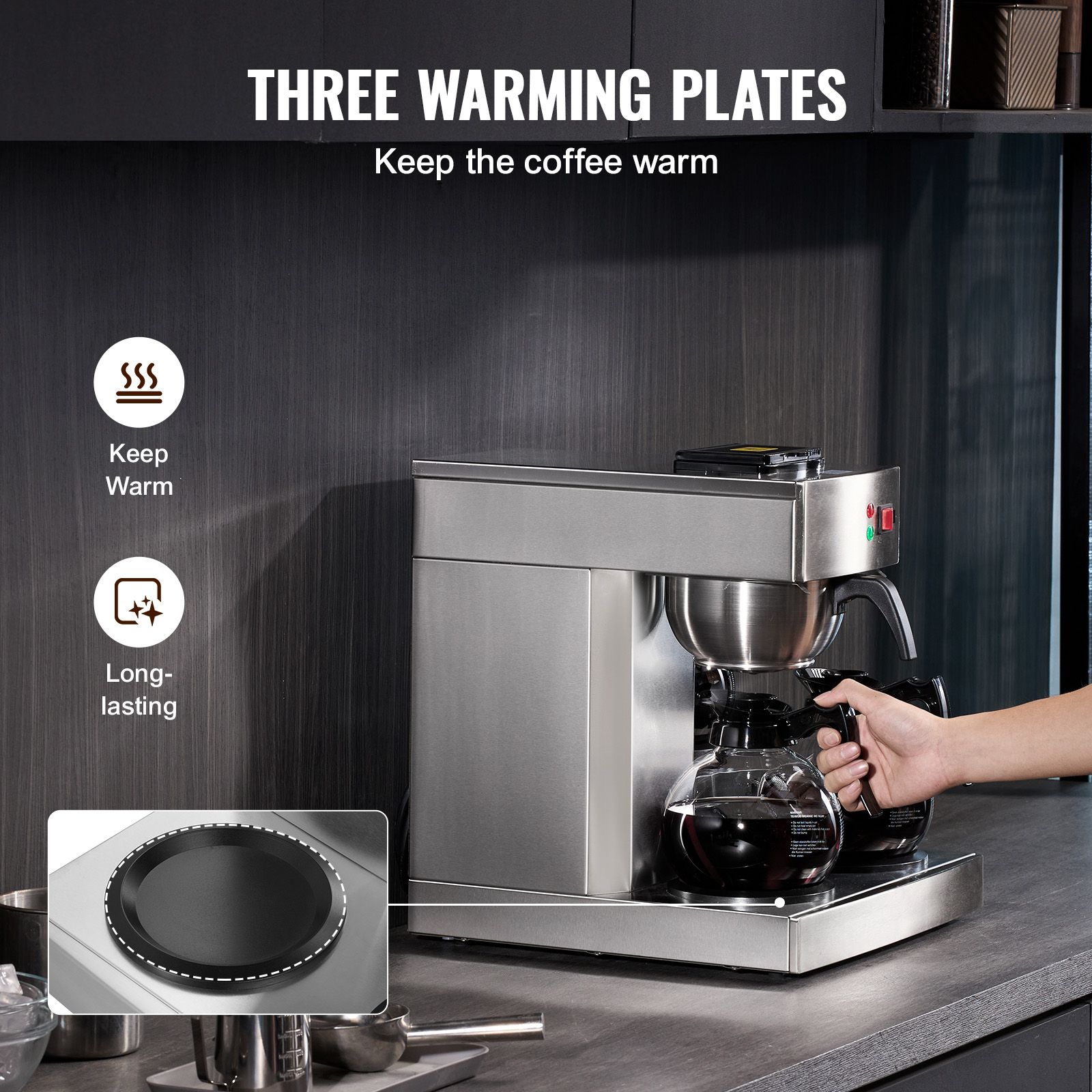 Cafetera de goteo comercial de - Coffee & Tea Difabis reseña y precio