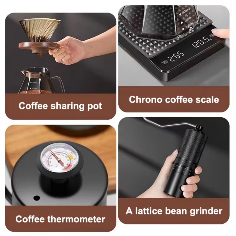 Juego de café de viaje de 10 p - Pour Over Kettle reseña y precio