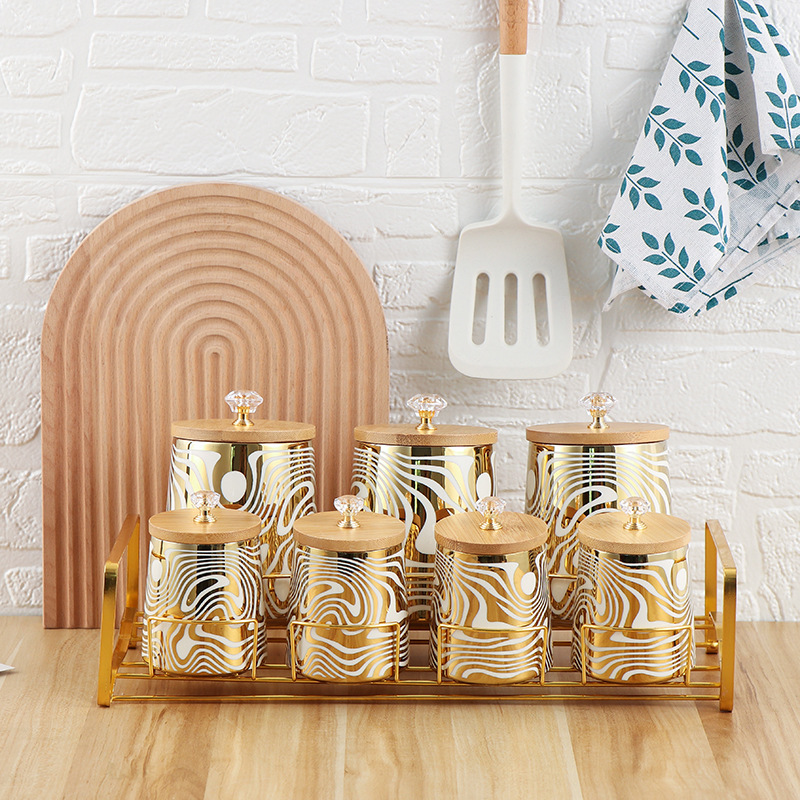 Juego de 7 botes de cocina de  - Coffee Tea And Sugar Canister Set reseña y precio