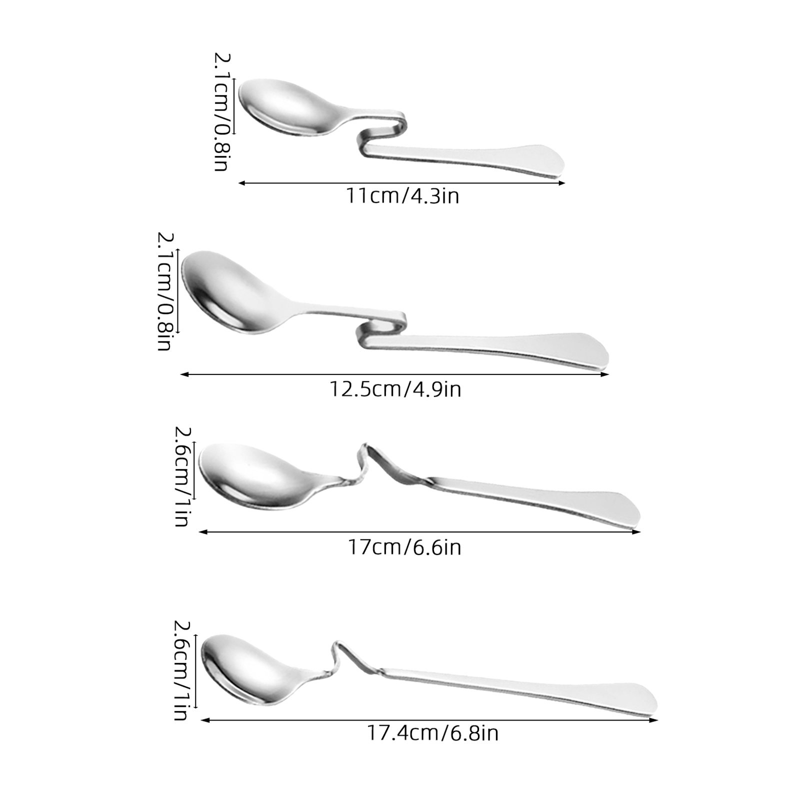 8 cucharas para remover café c - Coffee Tea Chocolate reseña y precio