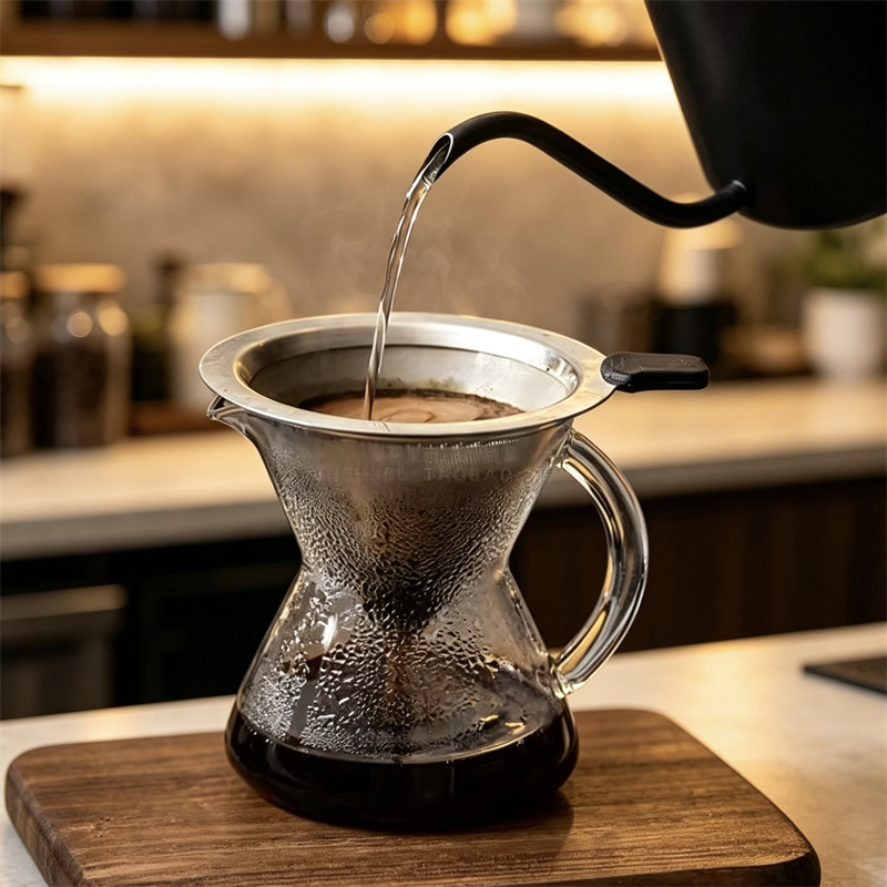 Cafetera de Vidrio Borosilicat - Pour Over Kettle reseña y precio