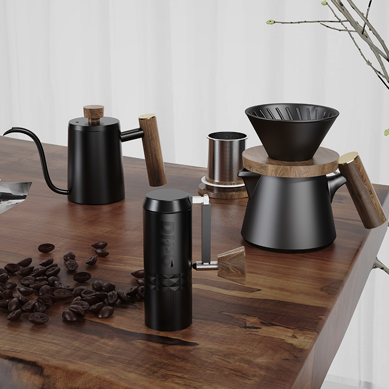 DHPO-Juego de café de lujo con - Pour Over Kettle reseña y precio
